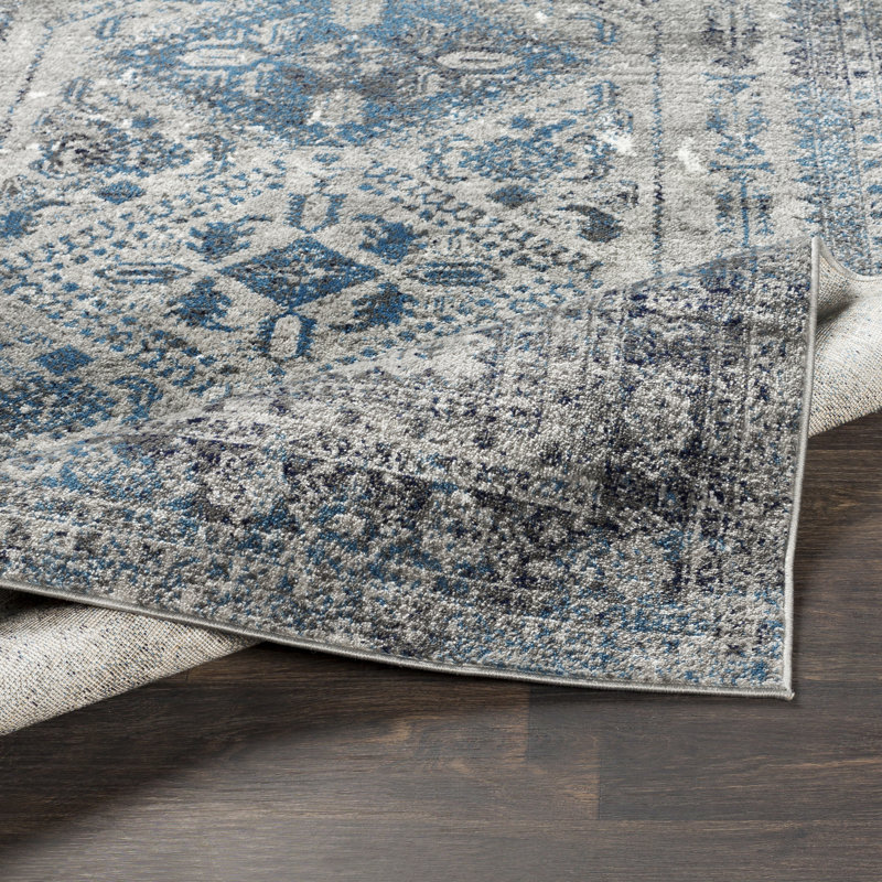 Blue Elephant Bonney Power Loom Light Grey/Charcoal Rug & Reviews